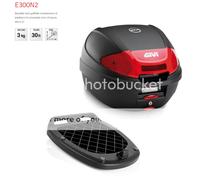 GIVI E300N2 Kit Baulot 30LT Plaque Universelle KYMCO Dink 200