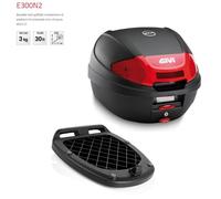 GIVI E300N2 Set Coffre 30LT Plaque Universel piaggio beverly 300 c. -à-