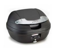 GIVI E340 Vision Monolock Boîtier supérieur avec plaque, noir/transparent, Taille 34 litres