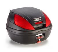 GIVI E340N Bauletto Pour Moto Noir Goffré Avec Catadioptres Rouges