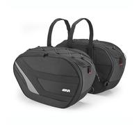 Givi Sacs latéraux Easy 10 – 35/35 l avec sangles – Noir/Gris