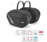 GIVI EASY10 Paires Sacs Latéraux Souples Extensibles 27-35 Lt EASY10
