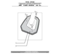 GIVI ES5102 Extension Base Soutien Pour Chevalet Latéral Inox Et Aluminium