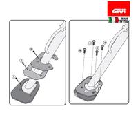 Givi Extension de béquille latérale pour BMW F800GS Adventure Argenté