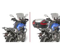 Givi Support top-case Monorack 2130FZ – Pour Yamaha MT-07/Tracer – Bras de montage Noir 40
