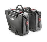 COPPIA BORSE LATERALI WATERPROOF GIVI GRT718 MOTO ENDURO NYLON 840D TPU 15 + 15L