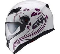 Givi H504FNPWH58 HPS 50.4B Casque Intégral avec Pare Soleil, Blanc Matt Décor, Taille XS