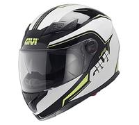 Givi H504FSTBY61 HPS 50.4B Casque Intégral avec Pare Soleil, Noir/Blanc Décor, Taille XS