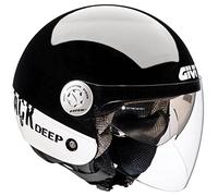 Givi HPS 10.8F Urban Jet Casque Graphique, Noir Lucido, Taille S