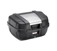 Givi Topcase Monokey KGR52 GARDA – 52 L, couvercle aluminium, charge max 10 kg, Noir/Argenté