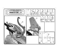 Givi Kit de montage d'écran A307A pour Honda SH 300i, Clair/Noir