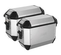GIVI Lot de 2 Compartiments latéraux Alaska LT Aluminium