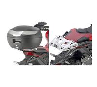 Support de caisse supérieure GIVI pour valise monoclé ou monolock pour Honda X-ADV 750 (17-20), max. 6 kg de charge utile Porte-boîtier supérieur