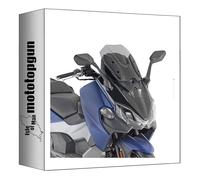 givi Pare-Brise Basse Sportive fumée d7060s Compatible avec sym maxsym TL 500/508 2020 2021 2022 2023 2024 mototopgun