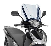 Givi Pare-brise compatible avec Honda SH 125 i ABS 2013, Bleu, Clip-on, Scooter