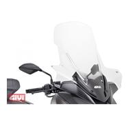 Givi Pare-brise D2136STG transparent, 555 mm x 640 mm pour Yamaha X-Max 300 (17>21), X-Max 125/400 (18>21)