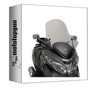 givi Pare-Brise incolore 266dt + Support Compatible avec Suzuki Burgman 400 l0-l1-l2-l3-l4-l5-l6 2006 2007 2008 2009 2010 2011 2012 2013 2014 2015 2016 mototopgun 266dt + d266kit