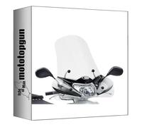 givi Pare-Brise incolore 314a + Support Compatible avec Honda Lead 110 2008 2009 2010 2011 2012 2013 2014 mototopgun 314a + a314a
