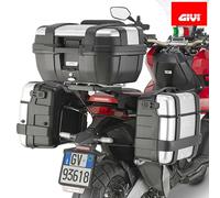 Givi Monokey/retro Fit Honda X-adv 750 Side Cases Fitting Noir