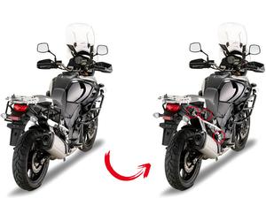 Givi PLR, cadres latéraux Monokey amovible