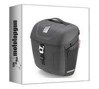givi Sacoche cavalière mt501s multilock Noir 18 lt + Support Compatible avec Triumph Scrambler 400 x 2024 mototopgun mt501s + tmt6424