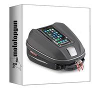 givi Sacoche st611+ réservoir tanklock Noir 6 lt + Support Compatible avec Harley Davidson Sportster s 1250 2021 2022 2023 2024 mototopgun st611+ + bf73
