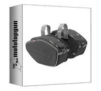 givi sacoches cavalières ea101c Noir 60 lt + Support Compatible avec Benelli 502 c 2019 2020 2021 2022 2023 2024 mototopgun ea101c + te8706