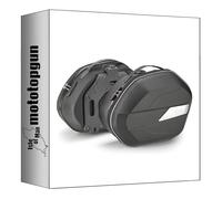 givi sacoches cavalières wl900b monokey Noir 50 lt + Support Compatible avec Royal Enfield Interceptor 650 2019 2020 2021 2022 2023 2024 mototopgun wl900b + pl9051