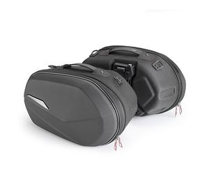 GIVI Sacoches Easy Lock thermoformées noir Volume 25+25 litres / Charge utile max. á 5 kg