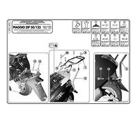 Givi SR56 Support pour Top Case Monolock Noir Taille 40