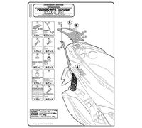 Givi sr560 0mgivi Topcase de Support pour MONOKEY Valise, Noir, 40