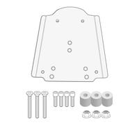 Givi Top case Monolock pour Piaggio Liberty 50/125/150/200 & 50/125/150 I-Get Fixation arrière - Noir