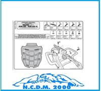 Givi SR6401 Support Arrière Monokey Pour Triumph Tiger 800 /XC/XR 2011 2019