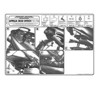 GIVI SR78 Porte-Bagages pour Assortir Avec Plaque GIA Incluse En Coffre Case