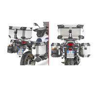 Givi Honda Xl 750 Transalp Monokey Cam-side Trekker Outback Side Cases Fitting Argenté