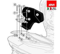 GIVI TB3115 Dossier De Dos Passager (Exclut Montage Du Porte-Bagages)