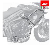 GIVI TN6409 Pare-carters Tubulaire Noir Pour Triumph Tiger 800 2011-2017