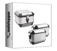 givi Top Case ala44a + valises laterales ala36apack2 Trekker Alaska Aluminium 116 lt + Support Compatible avec Triumph Bonneville t100 2017 2018 2019 2020 2021 2022 mototopgun