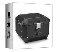 givi Top Case ala44b monokey Trekker Alaska Aluminium Noir 44 lt + Support Compatible avec cfmoto 650 NK 2021 2022 2023 2024 mototopgun ala44b + 9223fz + m5