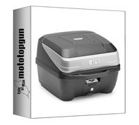 givi Top Case b32n monolock Argent 32 lt + Support Compatible avec Moto Morini seiemmezzo STR 650 2022 2023 2024 mototopgun