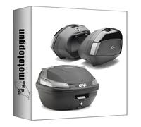 givi Top Case b37nt + valises laterales v35nt Blade Noir Tech 107 lt + Support Compatible avec Honda CB 500 x 2019 2020 2021 2022 2023 mototopgun b37nt + v35nt + plx1171 + sr1171 + m5m