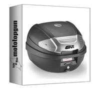 givi Top Case e300nt2b monolock Noir Tech 30 lt + Support Compatible avec cfmoto 650 NK 2021 2022 2023 2024 mototopgun e300nt2b + 9223fz + m5m