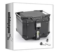 givi Top Case monokey Trekker Outback Evo Smart Aluminium Noir 42 lt + Support Compatible avec Benelli TRK 702 2023 2024 mototopgun obkev42b + slr101 + sr8719 + m5