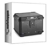 givi Top Case monolock Alpina Aluminium Noir 44 lt pour Porte Paquet d'origine + Support Compatible avec Honda x-ADV 750 2017 2018 2019 2020 mototopgun alp44b + sr1156 + m5m