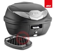 GIVI Top-Case Monolock B360NT Noir 36L + Platine 6702FZ M5M