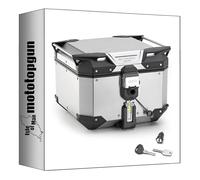 givi Top Case obkev42a monokey Trekker Outback Evo Smart Aluminium 42 lt + Support Compatible avec Triumph Bonneville t100 2017 2018 2019 2020 2021 2022 mototopgun obkev42a + slr101 + sr6410 + e251