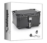 givi Top Case obkev58b monokey Trekker Outback Evo Smart Aluminium Noir 58 lt + Support Compatible avec Yamaha xsr 700 2022 2023 2024 mototopgun