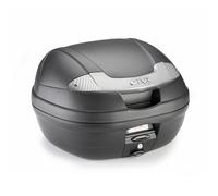 GIVI Top Case Texturé Argent Avec Plaque Et Kit Universel