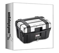 givi Top Case trk46n monokey Trekker Aluminium 46 lt + Support Compatible avec Piaggio Zip 50-125 2000 2001 2002 2003 2004 2005 2006 2007 2008 2009 2010 2011 2012 mototopgun trk46n + sr56 + e251