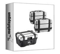 givi Top Case trk46n + valises laterales trk46pack2 Trekker 138 lt + Support Compatible avec Triumph Bonneville t100 2017 2018 2019 2020 2021 2022 mototopgun